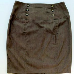B Wear by Byer California Juniors Womens Plus Size 15 Dark Brown Pencil Skirt